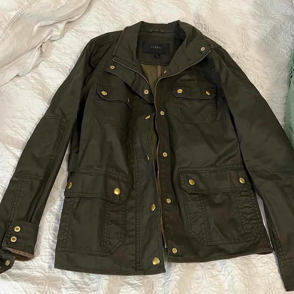 Good condition - olive j crew jacket